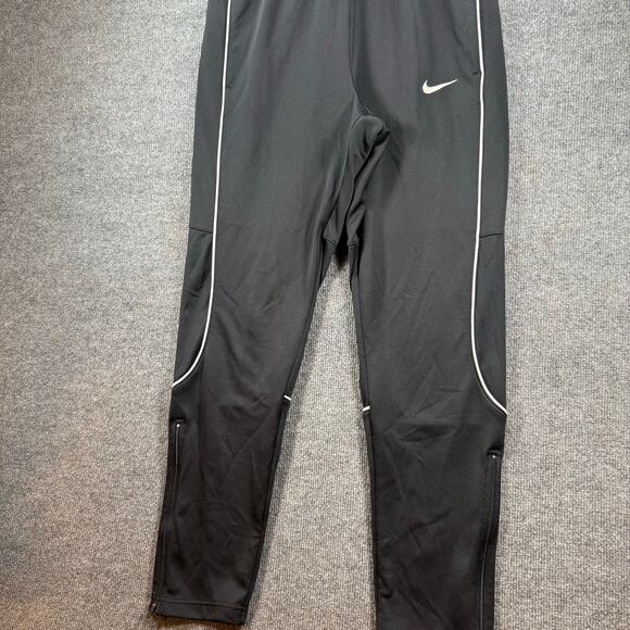 Nike Dri-Fit Tapered Leg Running Pants Men's Medium Black Stretch Activewear - Picture 2 of 8